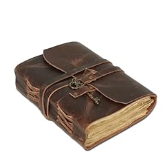 Leather journal lined for sale  Delivered anywhere in UK