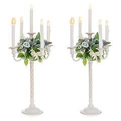 Nuptio white candelabra for sale  Delivered anywhere in USA 