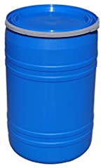 New 30 Gallon Plastic Drum Open Top Blue | Lever Lock, used for sale  Delivered anywhere in USA 