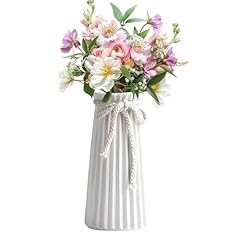 White ceramic ribbed for sale  Delivered anywhere in UK
