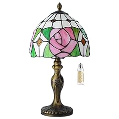 Lampada in stile Tiffany, 8 pollici, vetro colorato usato  Spedito ovunque in Italia 