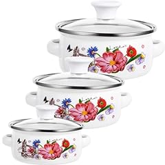 Amosfun 3pcs enamelware for sale  Delivered anywhere in USA 