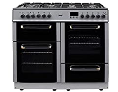 Teknix TKRC100SIL 100cm Dual Fuel Range Cooker - Silver for sale  Delivered anywhere in Ireland