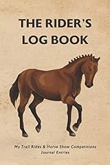 Rider log book for sale  Delivered anywhere in USA 