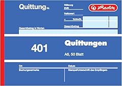Herlitz quittungsblock 401 gebraucht kaufen  Wird an jeden Ort in Deutschland