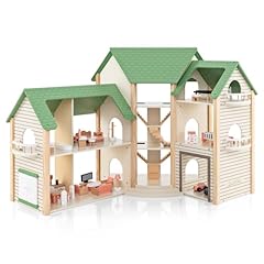 Costway wooden dollhouse for sale  Delivered anywhere in UK