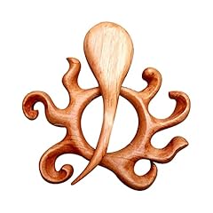 Wooden sweater brooch for sale  Delivered anywhere in USA 