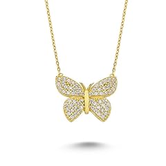 Diamond butterfly necklace for sale  Delivered anywhere in USA 