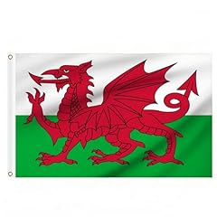 Welsh flags 5ft for sale  Delivered anywhere in UK