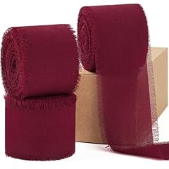 Burgundy chiffon ribbon for sale  Delivered anywhere in USA 