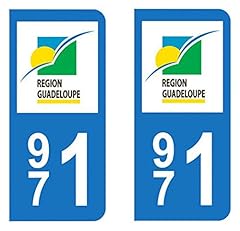 Sticker immatriculation 971 d'occasion  Livré partout en France