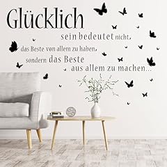 Wandtattoo wohnzimmer sprüch gebraucht kaufen  Wird an jeden Ort in Deutschland