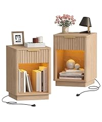 Akxomel fluted nightstands for sale  Delivered anywhere in USA 