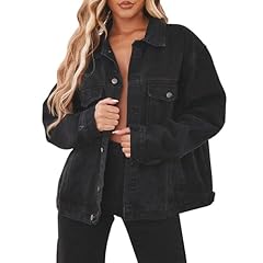 Black jean jacket for sale  Delivered anywhere in USA 