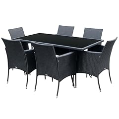 Outsunny piece rattan for sale  Delivered anywhere in UK