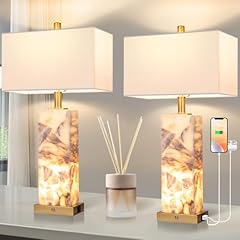 25.6 alabaster lamp for sale  Delivered anywhere in USA 