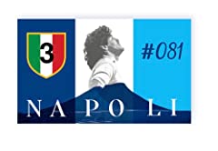 Napoli bandiera calcio usato  Spedito ovunque in Italia 