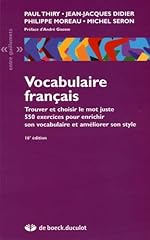 Vocabulaire français trouver d'occasion  Livré partout en France