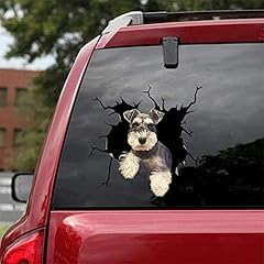 Simpatici adesivi schnauzer usato  Spedito ovunque in Italia 
