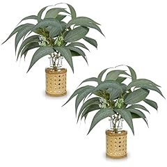 2pcs artificial eucalyptus for sale  Delivered anywhere in USA 