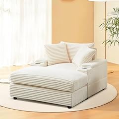 Oversized corduroy chaise for sale  Delivered anywhere in USA 