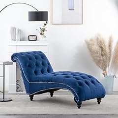 Blue fabric tufted for sale  Delivered anywhere in USA 
