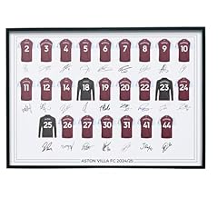 Aston villa signed for sale  Delivered anywhere in UK