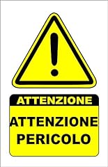 Cartello segnaletico attenzion usato  Spedito ovunque in Italia 