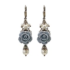 Resin rose earrings for sale  Delivered anywhere in USA 