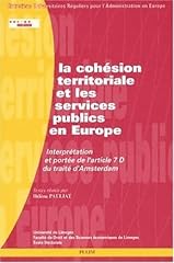 Cohesion territoriale services d'occasion  Livré partout en Belgiqu