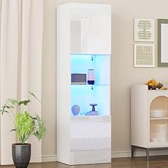 Merax vitrinenschrank 160cm gebraucht kaufen  Wird an jeden Ort in Deutschland