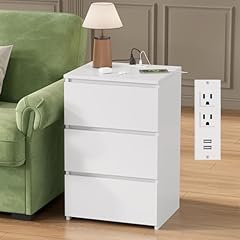 Fotosok white nightstand for sale  Delivered anywhere in USA 