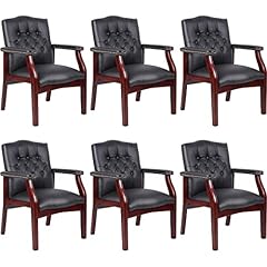 Black leather office for sale  Delivered anywhere in USA 
