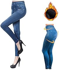Used, Aventy Thermal Fleece Lined Denim Jeggings - Women's for sale  Delivered anywhere in UK
