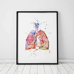 Watercolor anatomy lungs for sale  Delivered anywhere in USA 
