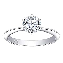 Blongme 1 Carat Moissanite Rings for Women Engagement for sale  Delivered anywhere in USA 