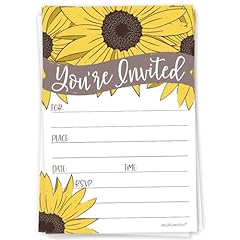 Sunflower party invitations for sale  Delivered anywhere in USA 