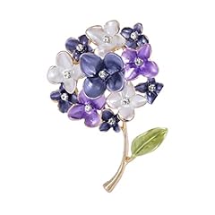 Rhinestone flower brooch for sale  Delivered anywhere in UK