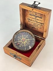Antique brass compass for sale  Delivered anywhere in USA 