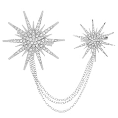Silver star brooch for sale  Delivered anywhere in UK