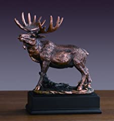 Bronze Finished Moose Statue, used for sale  Delivered anywhere in USA 