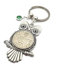 Sixpence owl keyring for sale  Delivered anywhere in UK