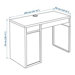 Ikea MICKE Schreibtisch in weiß (105x50cm), Holzwerkstoff gebraucht kaufen  Wird an jeden Ort in Deutschland