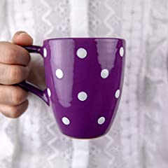 City to Cottage® Purple and White | Polka Dot | Designer for sale  Delivered anywhere in UK