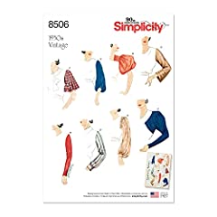 Simplicity pattern 8506 for sale  Delivered anywhere in UK