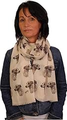 Whippet print scarf for sale  Delivered anywhere in UK