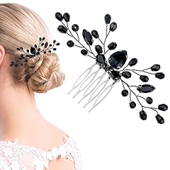 Black rhinestone bridal for sale  Delivered anywhere in UK