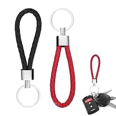 2pcs leather keyring for sale  Delivered anywhere in UK