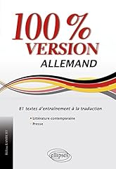 Allemand 100 version d'occasion  Livré partout en France