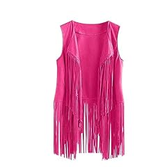 Tassel gilet women for sale  Delivered anywhere in Ireland